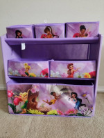 Tinkerbell multi-bin toy organizer