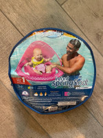 NEW SwimwayPink Infant Springfloat with Canopy