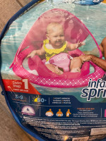 NEW SwimwayPink Infant Springfloat with Canopy