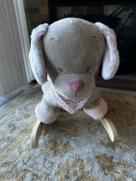 Plush toy, dog rocker