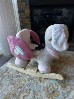 Plush toy, dog rocker