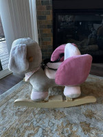 Plush toy, dog rocker