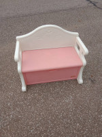Little tikes pink toy box and bench seat 75 firm
