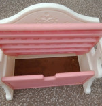 Little tikes pink toy box and bench seat 75 firm