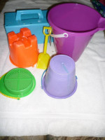 New Bucket and Shovel, with Castle Tops