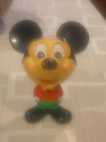 Vintage 1976 Mattel Talking Mickey Mouse Pull String Chatter Chum - Works