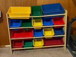 Toy bin organizer
