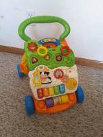 Push toy - vtech - green & white
