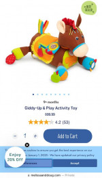Stuffed horse activity toy - Melissa and Doug