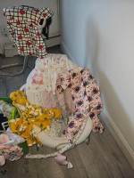 Graco swing and baby clothes