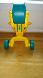 Little Tikes riding Giraffe