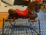 Vintage 1940s rocking horse