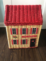 Wicker toy chests