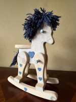 Miniature Wooden Toy Rocking Horse (for display)