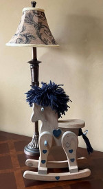 Miniature Wooden Toy Rocking Horse (for display)