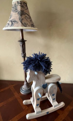 Miniature Wooden Toy Rocking Horse (for display)