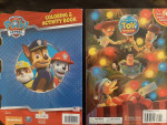 Coloring/activity/sticker books, educational books, all gently used