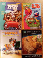 Coloring/activity/sticker books, educational books, all gently used
