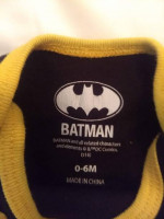 0-6 Mo. Batman Hearts All Over Tutu Snap Suit and Batman Doll