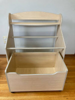 Wooden toy organizer