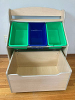 Wooden toy organizer