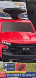 Red Huffy 6V Chevy Silverado Truck Ride-on for kids