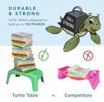LAPGEAR Turtle Table Kids Activity Lap Desk Tray with Storage Wells