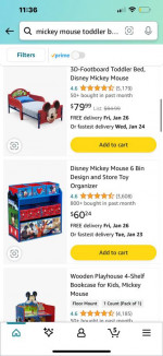 Mickey Mouse bedroom set LOT