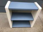 Little Tykes blue and white shelves