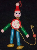 Wooden Pull String Dancing Puppet