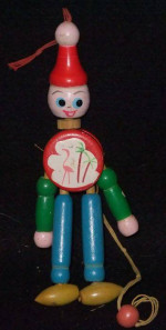 Wooden Pull String Dancing Puppet