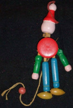 Wooden Pull String Dancing Puppet
