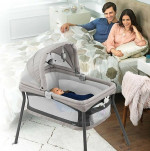 Bassinet Chicco LullaGo Nest Portable Poetic Indigo, Adjustable Canopy