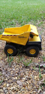 Tonka dump truck and front loader