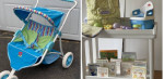 American Girl Bitty Baby stroller, changing table and accessories