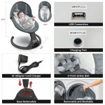 #0333 5 Speed Electric Baby Swing with Music Speaker