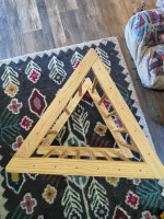 Costway Wooden Climbing Pikler Triangle with Climbing Ladder For Toddl