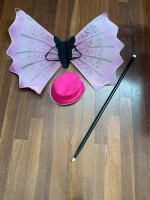 Butterfly wings with top hat and cane tap dance costume