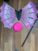 Butterfly wings with top hat and cane tap dance costume