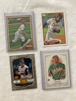 4 card MLB A’s Pirates baseball rookie rc lot