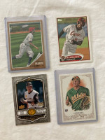 4 card MLB A’s Pirates baseball rookie rc lot
