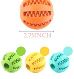 2 Pack Dog Toy Ball,Nontoxic Bite Resistant Teething Toys Balls