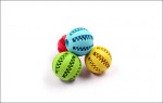 2 Pack Dog Toy Ball,Nontoxic Bite Resistant Teething Toys Balls