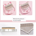 Kalimba Thumb Piano -17 Key Acrylic Cute