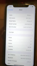 iPhone 11 64gb black ATT/TMO