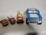 3 Vintage Nylint Metal Press Toy Truck:Tow Truck, Fire Truck