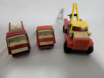 3 Vintage Nylint Metal Press Toy Truck:Tow Truck, Fire Truck