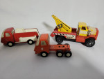 3 Vintage Nylint Metal Press Toy Truck:Tow Truck, Fire Truck