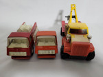 3 Vintage Nylint Metal Press Toy Truck:Tow Truck, Fire Truck