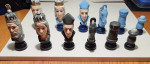 Ceramic Chess Set  & Wood Board